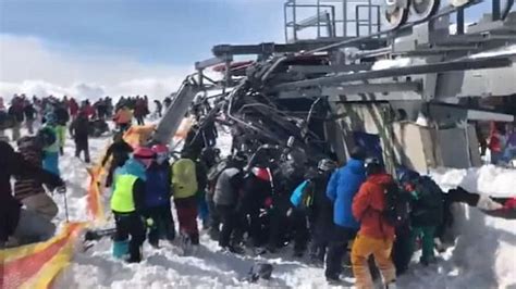 Ski Lift Accident Injures 10 People in Georgia | Backwards Malfunction ...