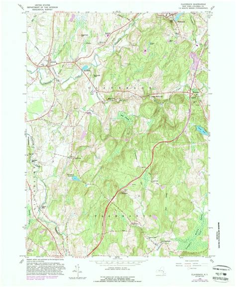 Claverack, NY (1960, 24000-Scale) Map by United States Geological ...