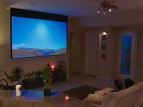 Ceiling Mount Projector Screen Installation | Shelly Lighting