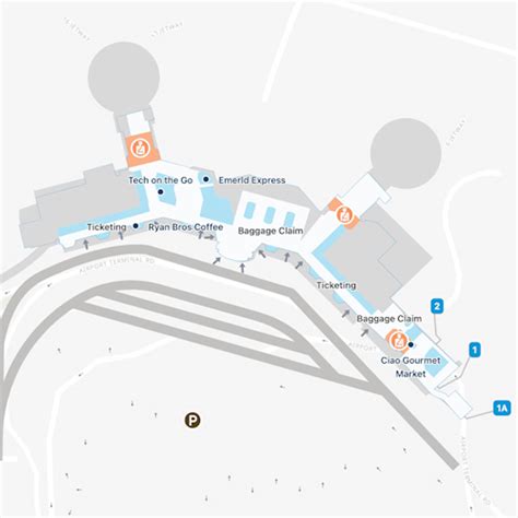 San Diego Airport SAN Terminal 1 Map