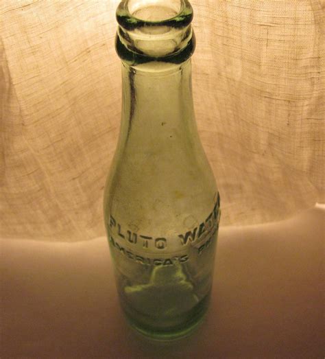 Antique Green Bottle Pluto Water America's Physic Devil