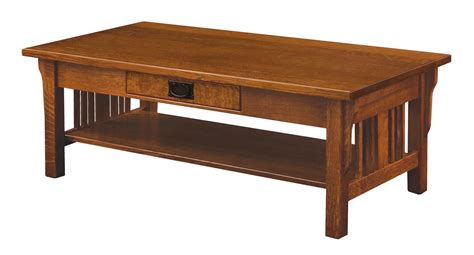 Elliot Mission Coffee Table | Amish Solid Wood Coffee Tables | Kvadro Furniture