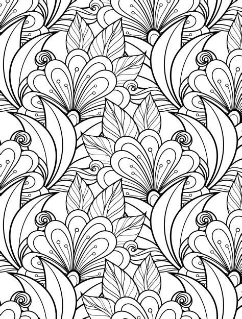 Floral Coloring Pages for Adults - Best Coloring Pages For Kids