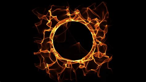 Fire Ring Burning Flames Circle Logo Stock Motion Graphics SBV-300249867 - Storyblocks