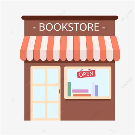 Bookstore Cartoon Flat Illustration, Book, Shop, Bookstore PNG Transparent Clipart Image and PSD ...