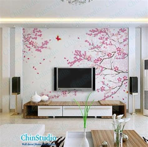 Vinyl wall decals cherry blossom tree decal with by ChinStudio