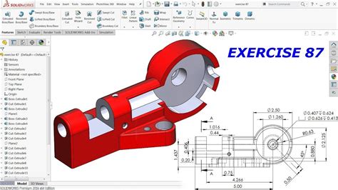 SolidWorks Advanced Tutorial exercise 87 - YouTube | Solidworks ...