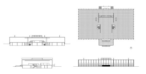 Crown Hall – CAD Design | Free CAD Blocks,Drawings,Details