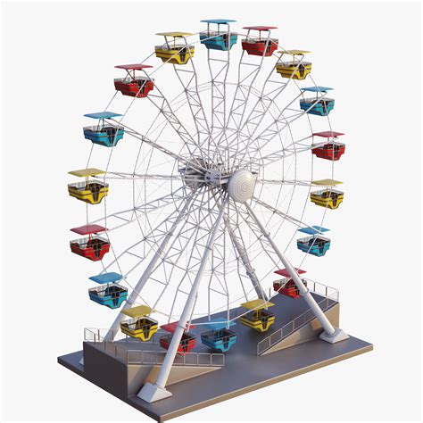 Ferris wheel cart traditional covered v1 Free 3D Model - .obj .stl - Free3D