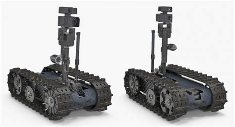 3D Multi Functional Tracked Military Robot Rigged | 3D Molier International