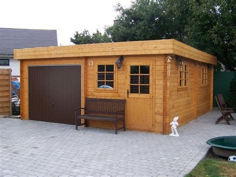 Wooden garages https://www.pineca.com/prefab-wooden-garages.html | Flat ...