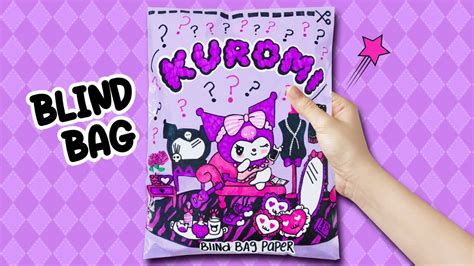 Blind Bag paper 💜 Kuromi 👾 Relaxing ASMR Unboxing SANRIO Blind Bags ...