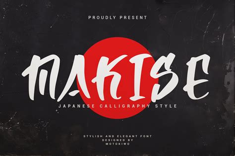 Makise - Japan Calligraphy Style | Fonts ~ Creative Market