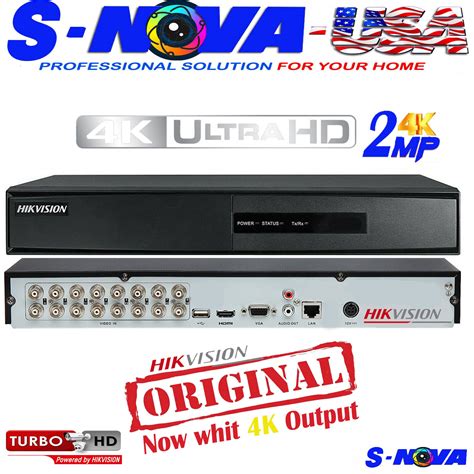 Hikvision DVR Turbo DVR HD TVI 4/8/16 Channel 1080P TVI/AHD/CVBS/IP ORIGINAL | eBay