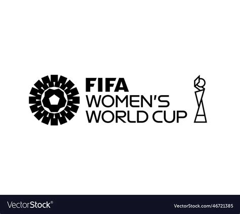 Fifa womens world cup 2023 official logo black Vector Image