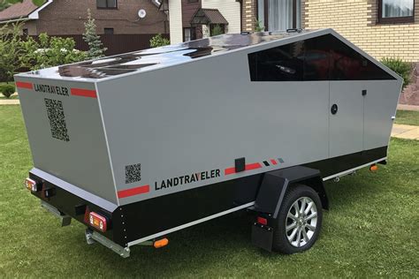 Tesla Cybertruck-inspired camper trailer for Tesla fans who can’t just ...