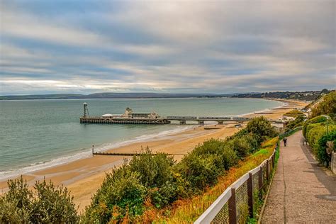 HD wallpaper: bournemouth, pier, beach, sand, travel, sky, clouds, landscape | Wallpaper Flare