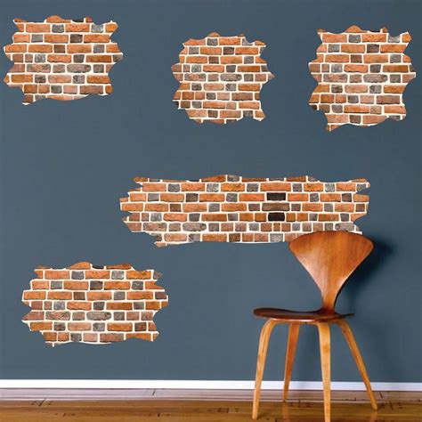 Brick Wallpaper Wall Decal Decor Sticker Wall Paper Vinyl Bricks Layer – American Wall Designs