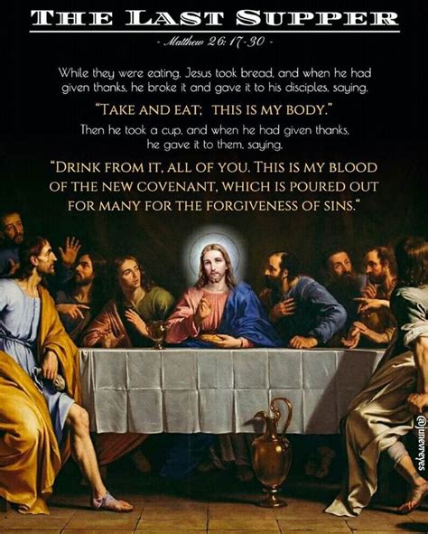 The Last Supper | Maundy thursday quotes, Bible verse pictures, Last supper