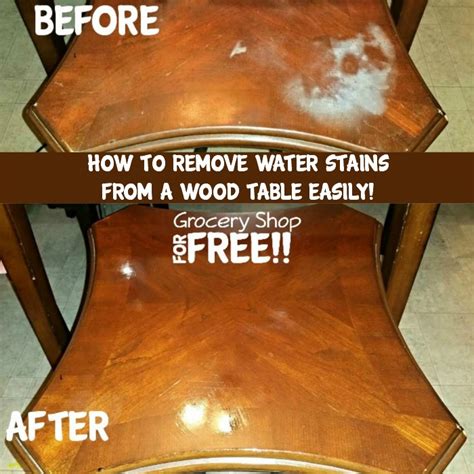 How To Remove Water Stains Or Burns From A Wood Table Easily!