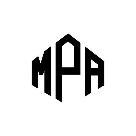 MPA letter logo design with polygon shape. MPA polygon and cube shape ...