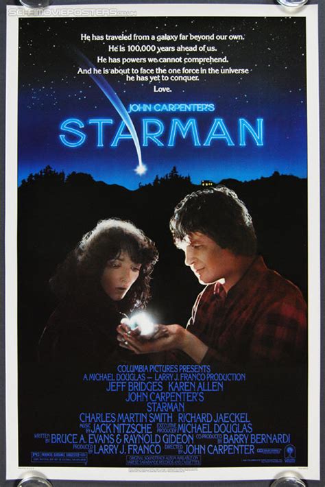 Starman Poster (1984) Advance - Vintage US One Sheet Movie Poster