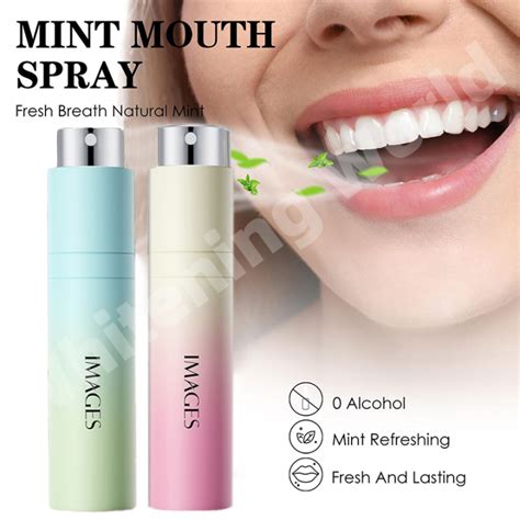 Mouth Spray Breath Freshener Oral Spray Herbal Fresh Breath Remove Smoke Breath Treatment Bad ...