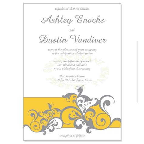 Yellow Wedding Invitations