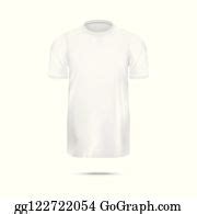 340 Clip Art White T Shirt Mockup 3D Realistic Vector | Royalty Free - GoGraph