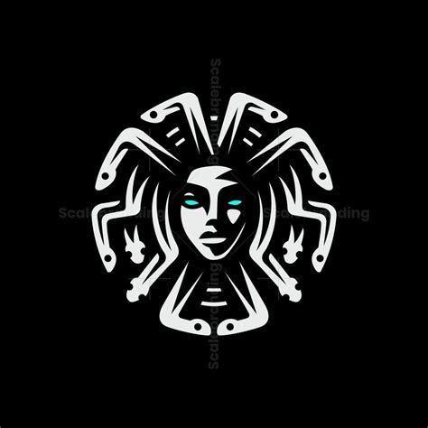 Medusa Logo Modern Circle Medusa Gorgon Logo in 2024 | Circle logo design, Dragon silhouette ...