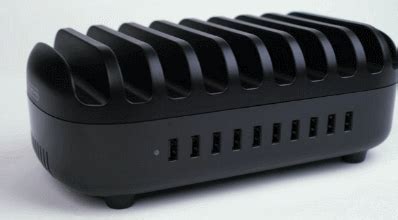 NTONPOWER 10-Port Charging Station for Tablets, Mobile Devices