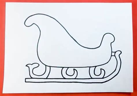 Easy Santa Sleigh Drawing