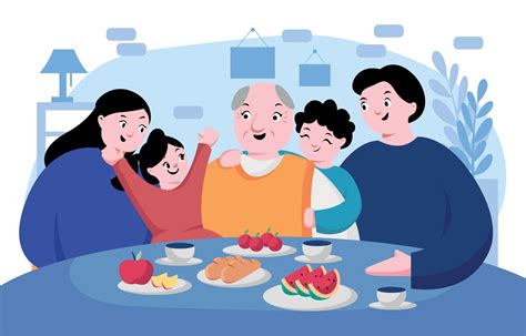 Happy Family Gathering Concept 3692160 Vector Art at Vecteezy