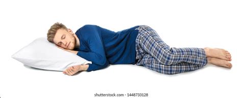 Handsome Sleeping Man Pillow On White Stock Photo 1448733128 | Shutterstock