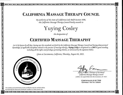 Certified Massage Therapist