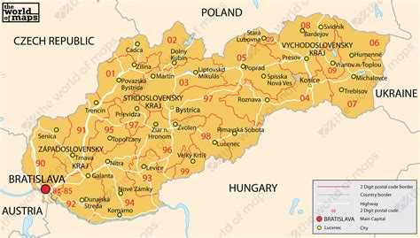 Maps of Slovakia | Detailed map of Slovakia in English | Tourist map of