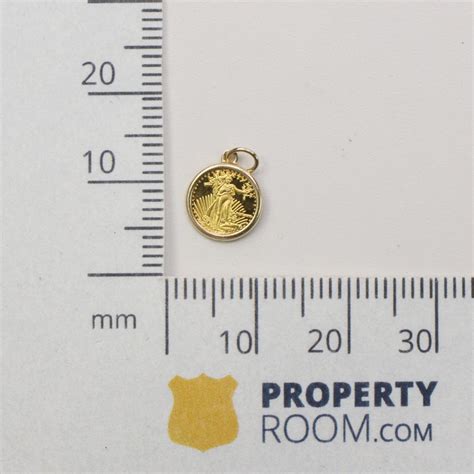 24KT Gold Mini Replica $50 American Eagle Coin | Property Room