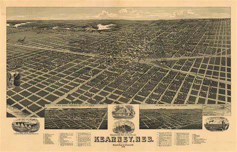 Historic Map - Kearney, NE - 1889 | World Maps Online