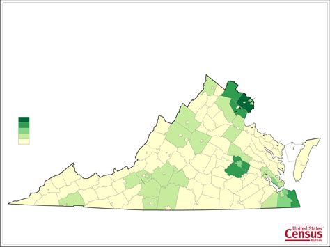 Virginia County Population Map Free Download