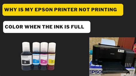 Why Is My Epson Printer Not Printing Color When The Ink Is Full?