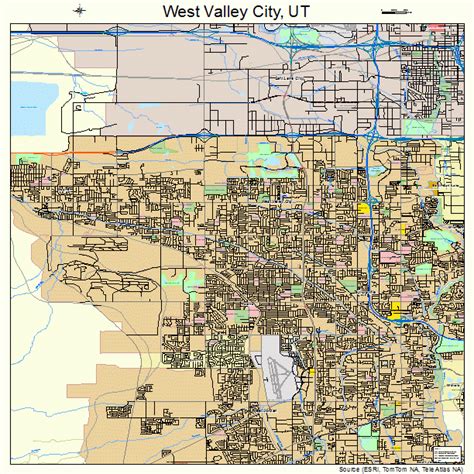 West Valley City Utah Street Map 4983470