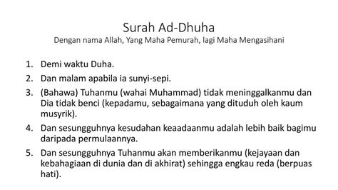 Tafsir Surah Dhuha – Ujian