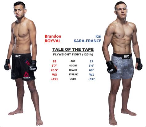 Brandon Royval Vs. Kai Kara-France (Flyweight) UFC 253