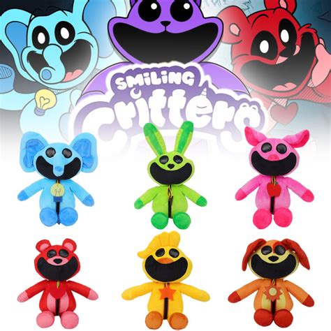 Smiling Critters Plush Toys Hopscotch CatNap BearHug Plushie Doll Cute ...