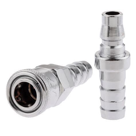 2Pcs Pneumatic Fittings Air Line Hose Compressor Connector Quick Release Coupler Air Line ...