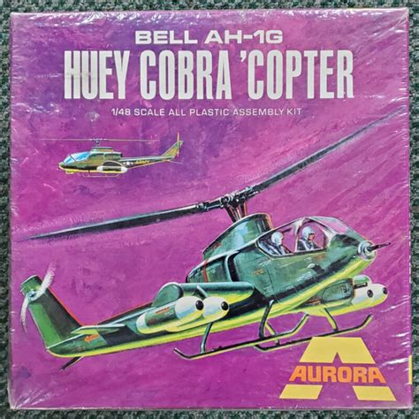 1969 Aurora 1:48 Scale Bell AH-1G Huey Cobra ‘Copter Model Kit: Factory Sealed – The Toys Time ...