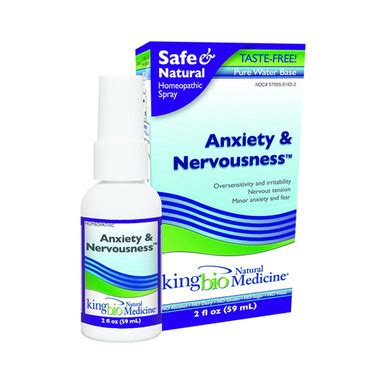 Homeopathic Anxiety And Nervousness Spray By Natural Medicine - 2 Oz ...