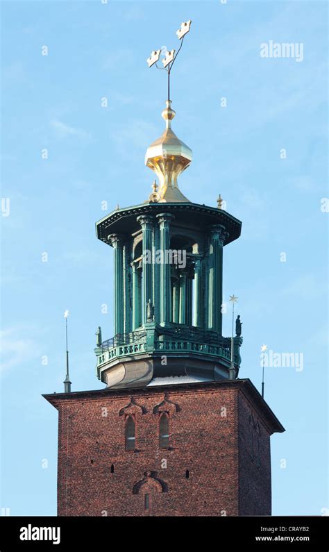 Tower of Stockholm City Hall, Sweden Stock Photo - Alamy