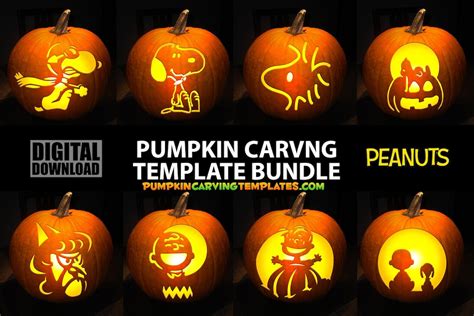 Snoopy Pumpkin Carving Stencils