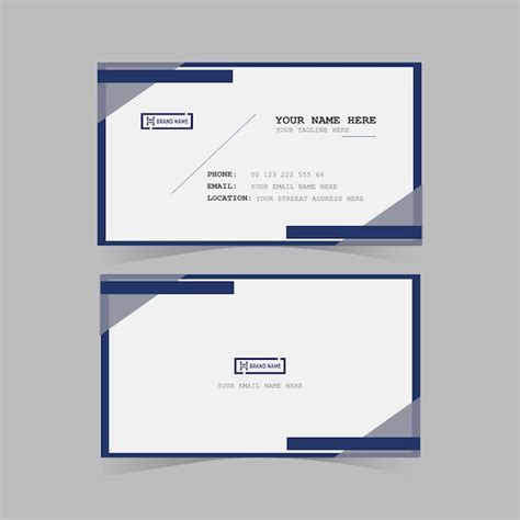 Premium Vector | Simple business card layout